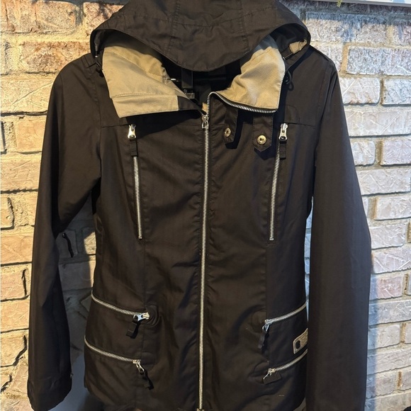 Burton Jackets & Blazers - Burton Black Utility Jacket with Tan Lining